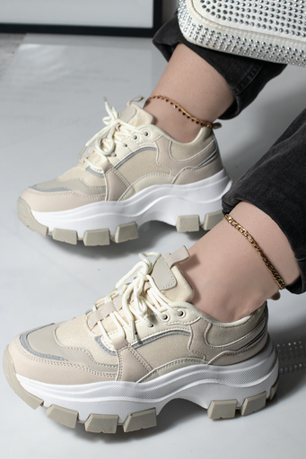 DAMIAN | BEIGE/WHITE